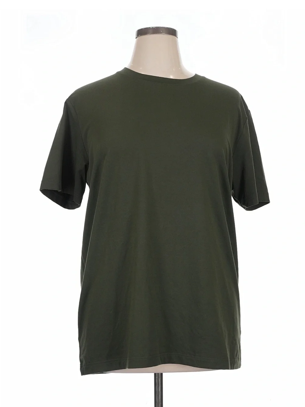 Women Alo Classic Crew Neck T-Shirt - Olive Green